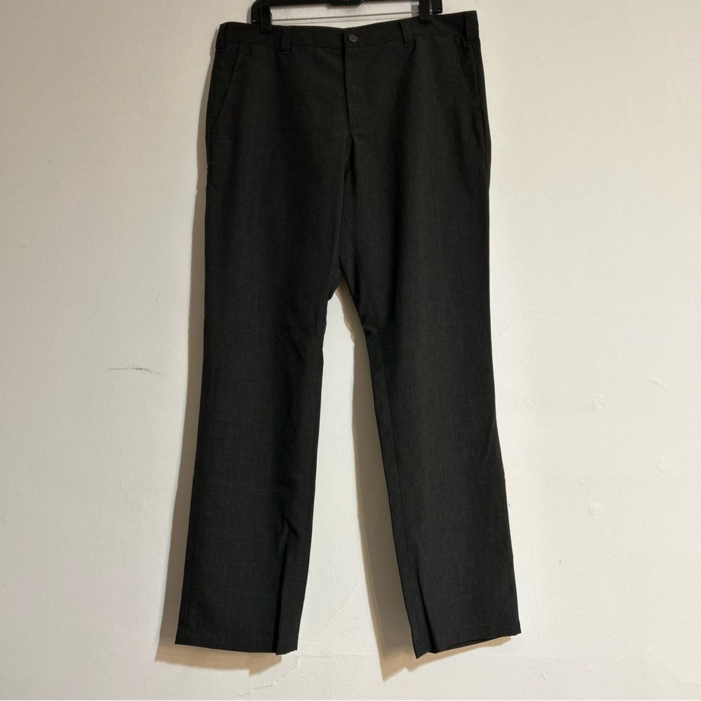 Bluffworks Original Regular Fit Chino Dress Tech Performance Pants Size 37 Grey